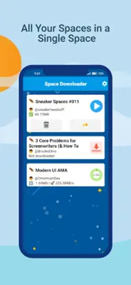 Space Downloader for X android App screenshot 0